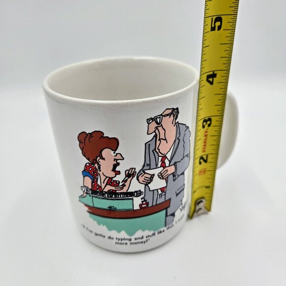 Vintage Herman Coffee Mug Cup Newspaper Comic Jim Unger Contenova Japan Read - Picture 9 of 10
